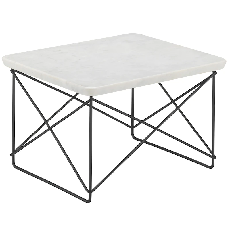 Occasional LTR Sidebord, Carrara Marmor / Sort