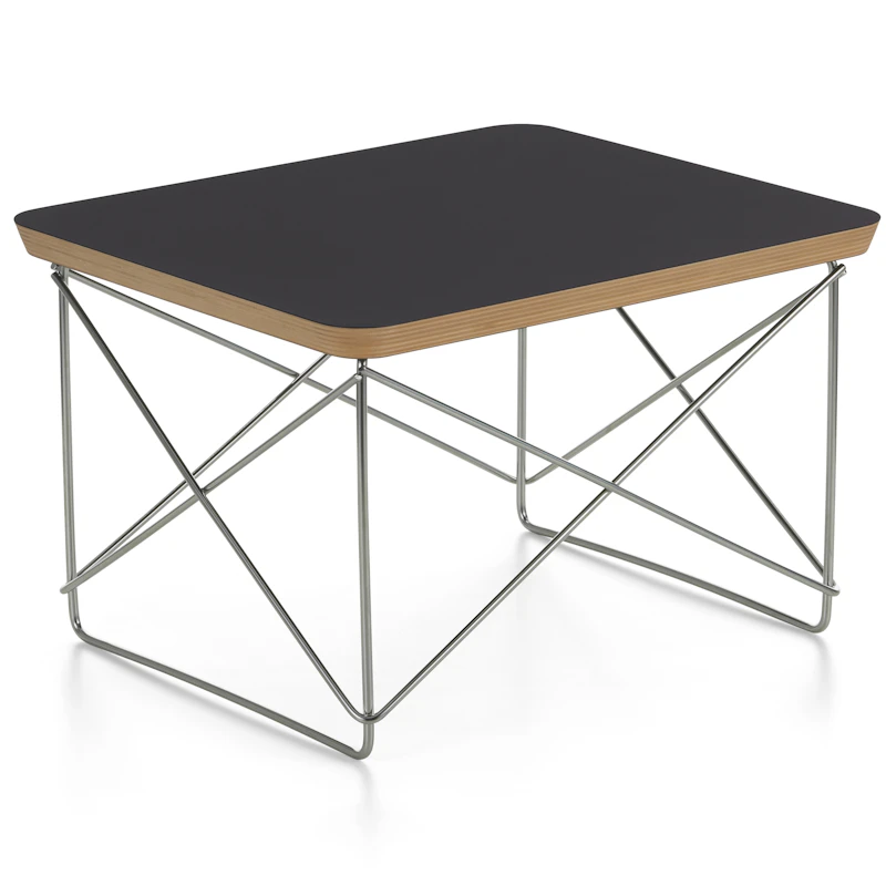 Occasional LTR Sidebord, Sort Laminat / Rustfrit Stål