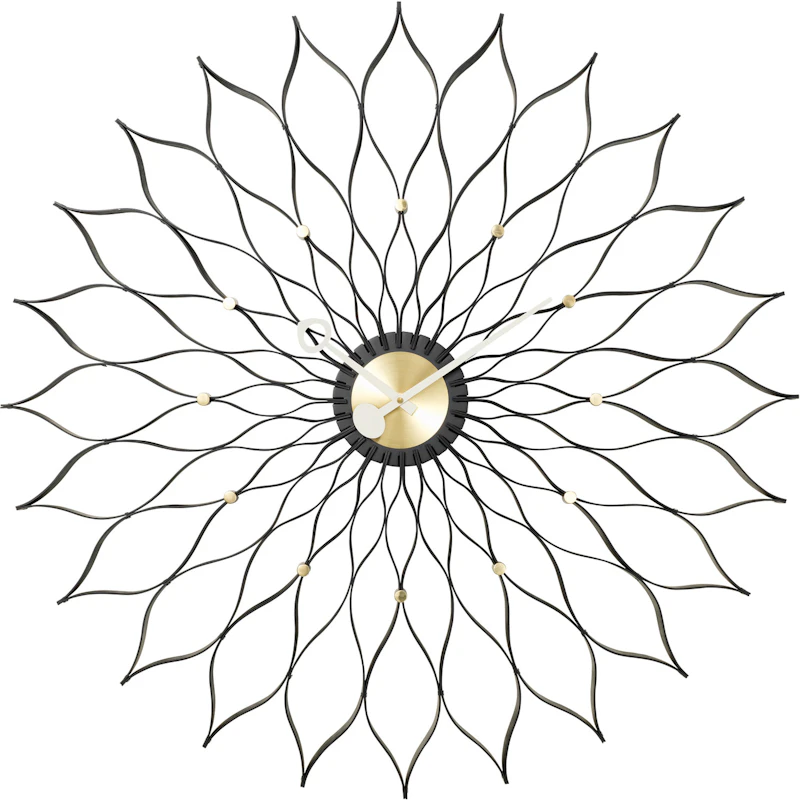 Sunflower Vægur, Sort / Messing
