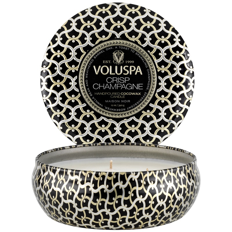 Maison 3-Wick Tin Duftlys, Crisp Champagne