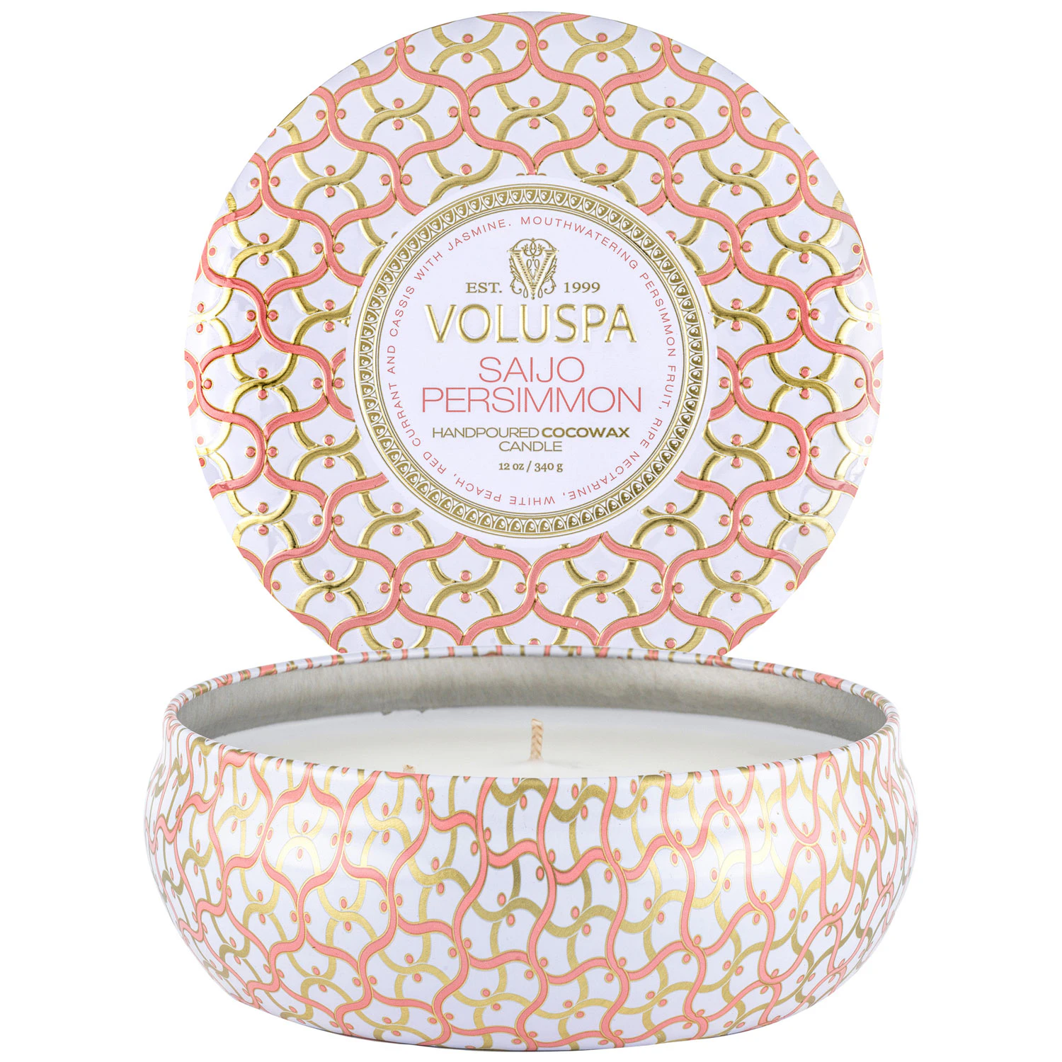 Voluspa Maison 3-wick Tin Duftlys Saijo Persimmon - Duftlys - V8122