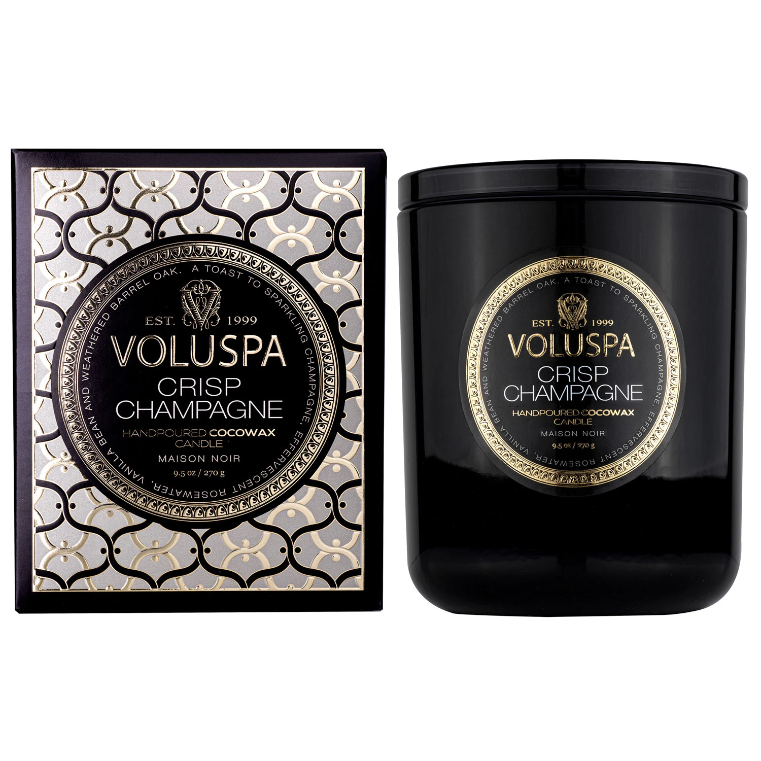 Voluspa Maison Classic Boxed Duftlys Crisp Champagne - Duftlys - V8201