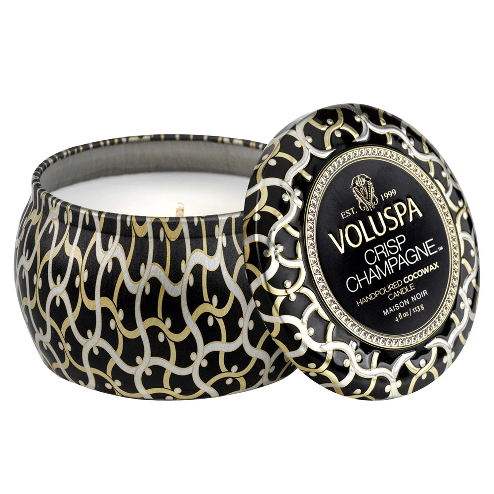Voluspa Maison Mini Tin Duftlys Crisp Champagne - Duftlys - V8211