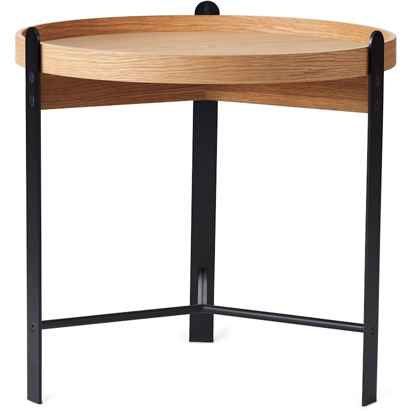 Compose Sofabord 50 cm, Oiled Oak / Black Noir