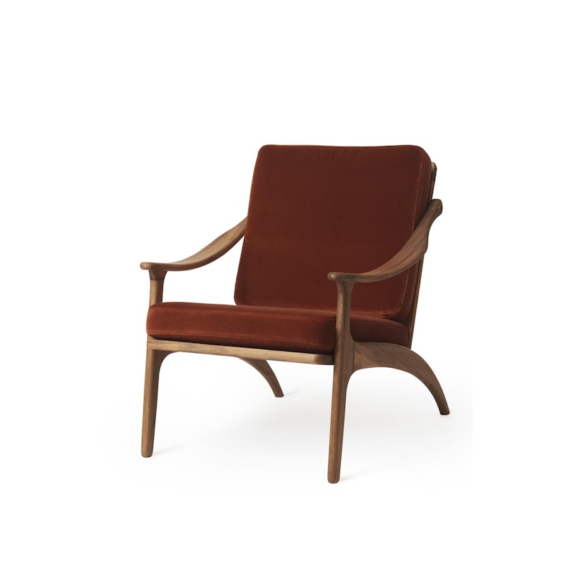 Lean Back Lænestol, Olieret Teak / Brick Red