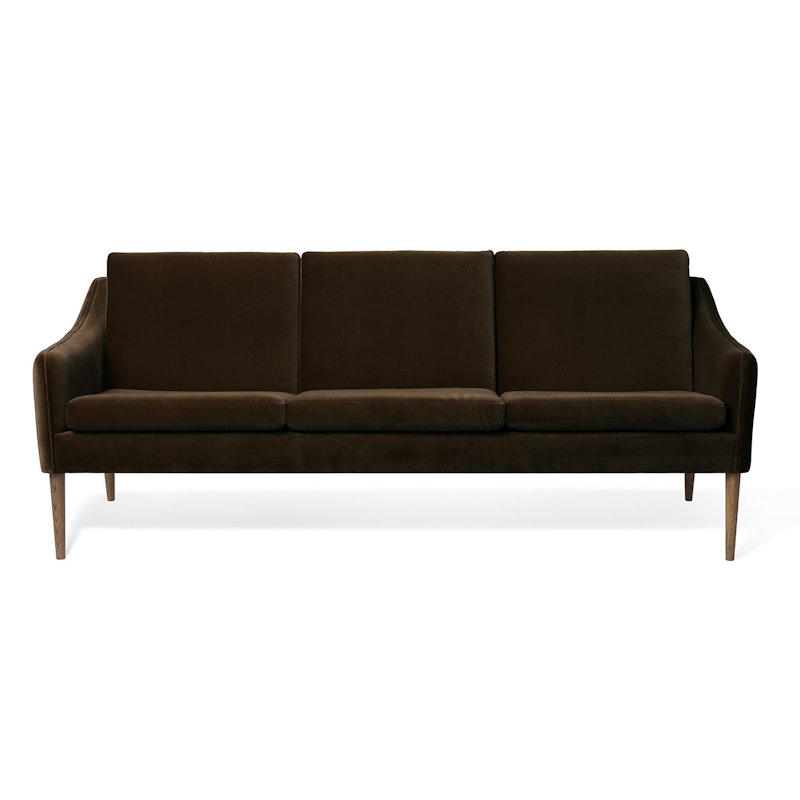 Mr. Olsen 3-Personers Sofa, Java Brown / Røget Eg