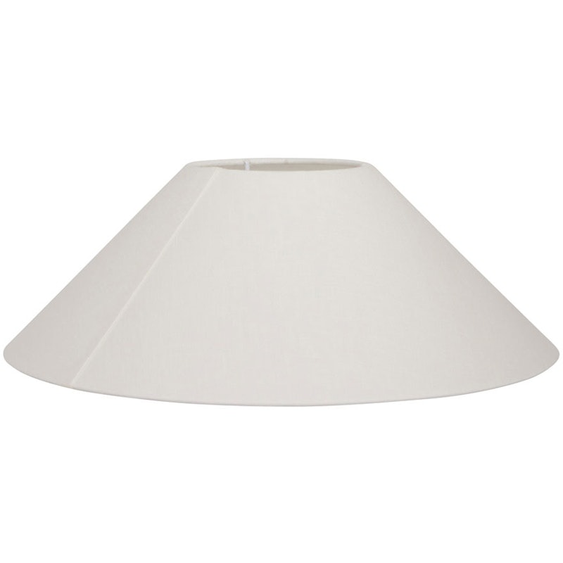 Basic Flat Lampeskærm Hvid, 30 cm