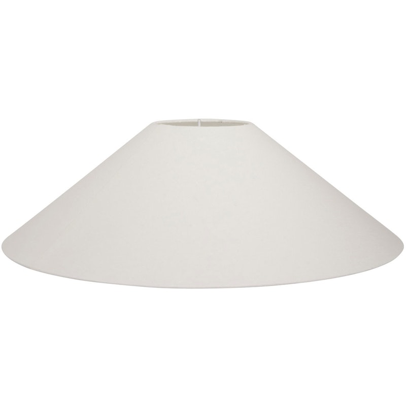 Basic Flat Lampeskærm Hvid, 42 cm