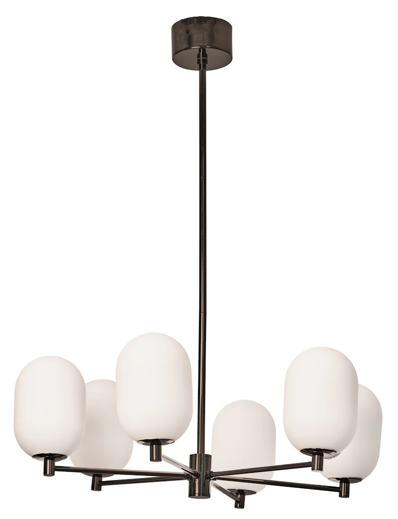 Noor Lysekrone 65 cm, Opal / Sort