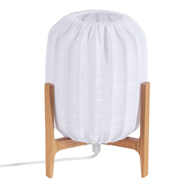 Prisma Mini Pendellampe, Egetræ / Hvid