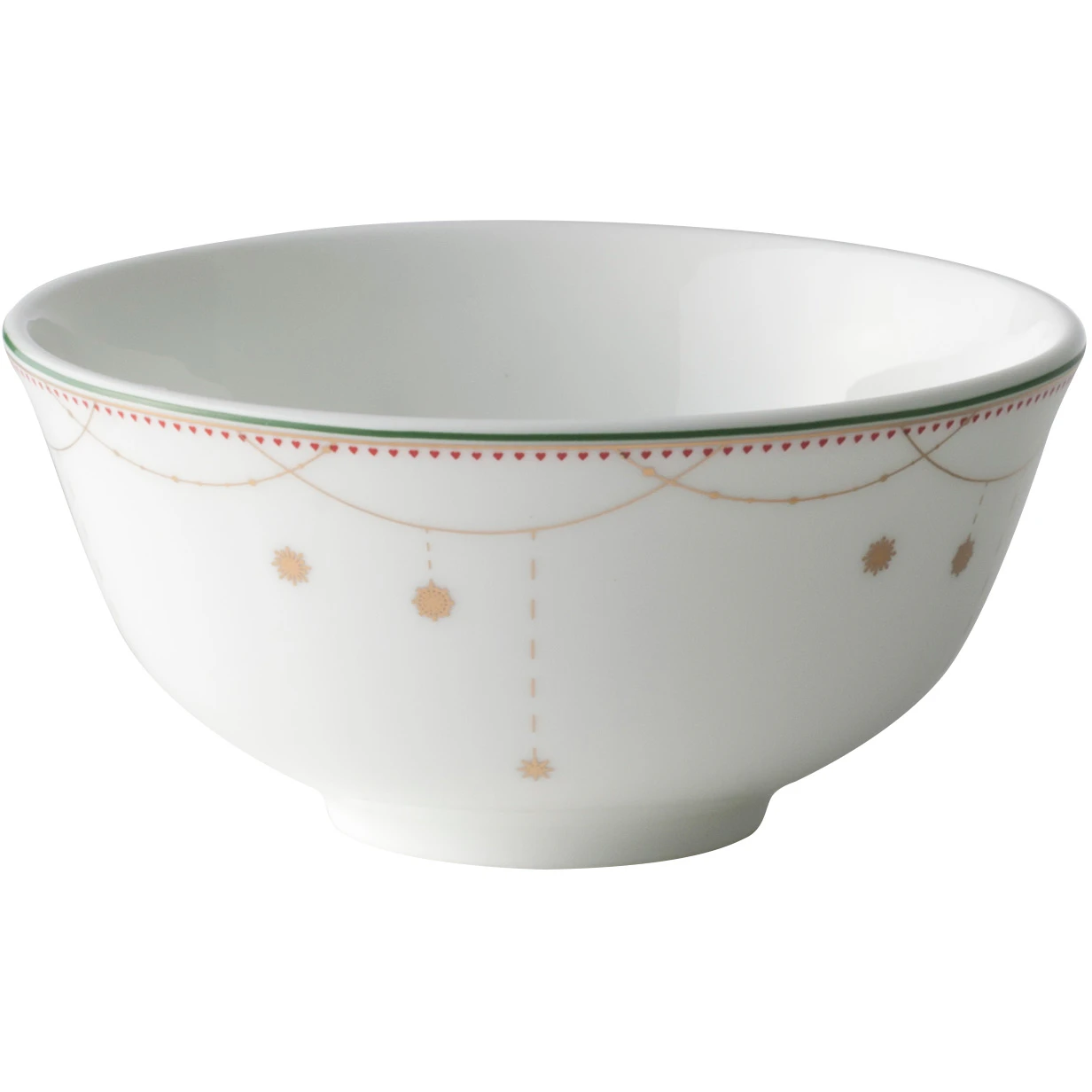 Wik & Wals&oslash;e Julemorgen Sk&aring;l 11 Cm - Julesk&aring;le Benporcel&aelig;n Hvid - 45401