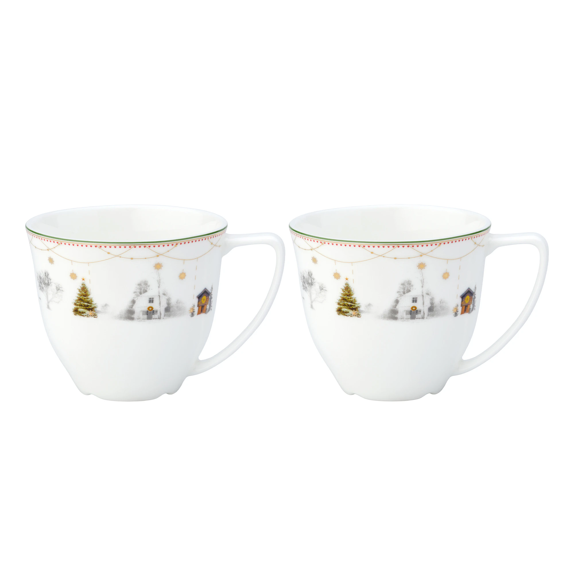 Wik & Wals&oslash;e Story Gl&oslash;ggkrus 2-pak - Gl&oslash;ggkrus Benporcel&aelig;n Hvid - 55461