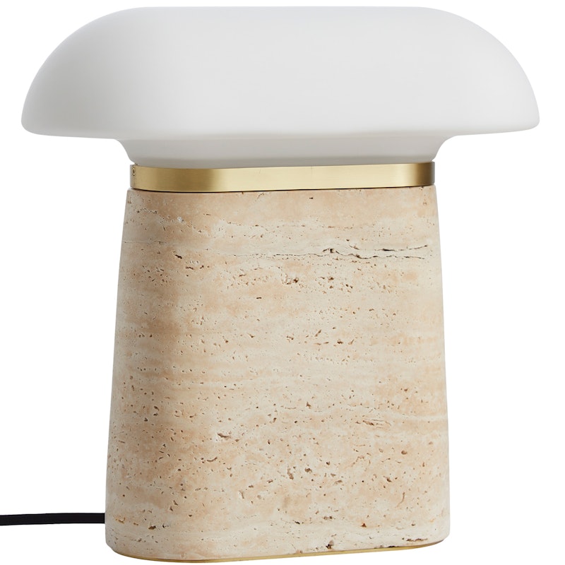 Nova Bordlampe, Ivory Travertin