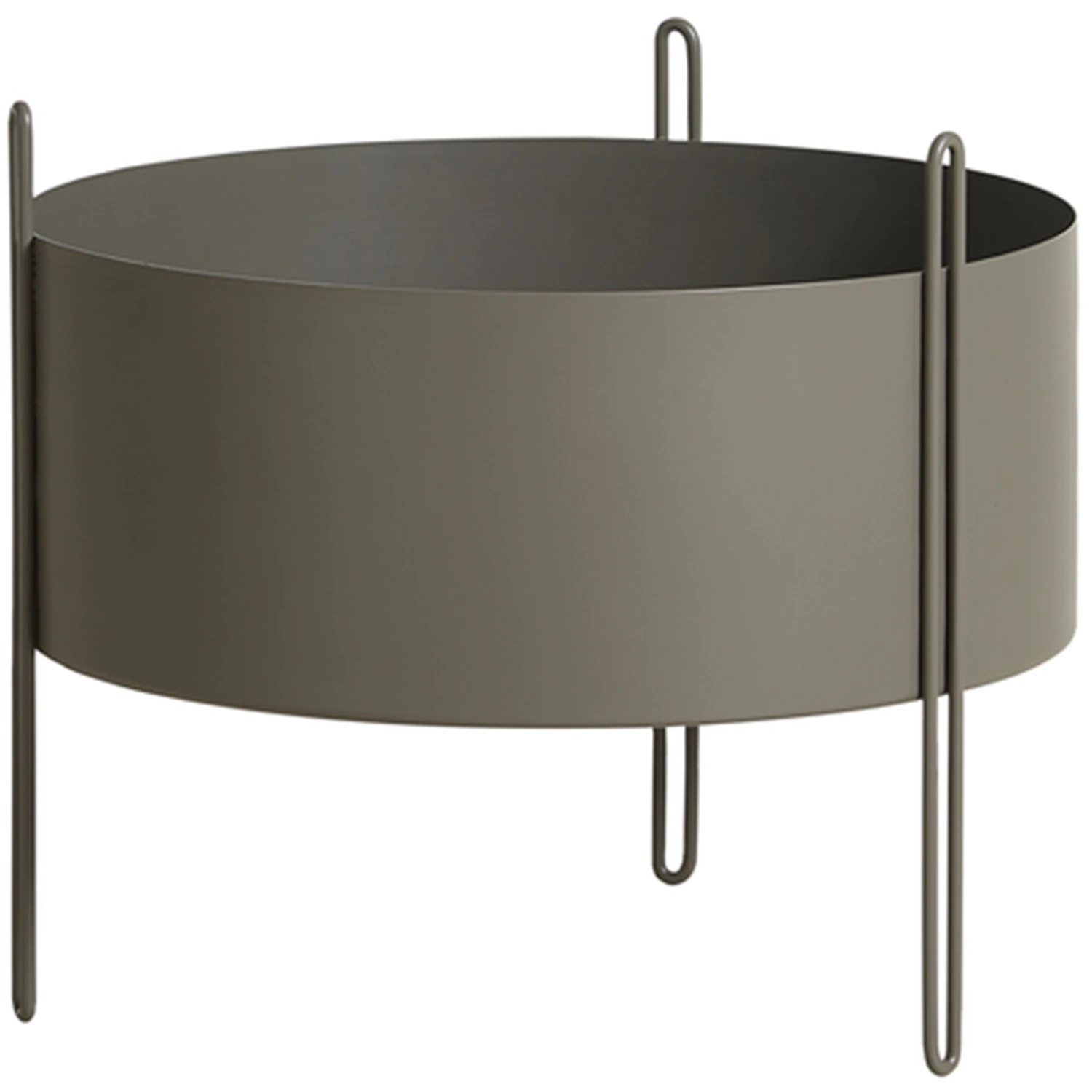 Woud Pidestall Krukke &Oslash;40 Cm - Krukker Metal Taupe - 150201