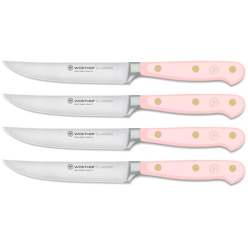Classic Colour Steakknive 4-pak, Pink Himalayan Salt