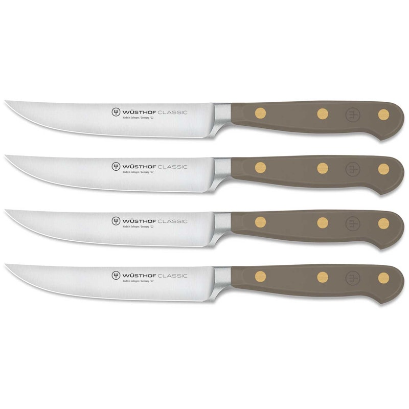Classic Colour Steakknive 4-pak, Velvet Oyster