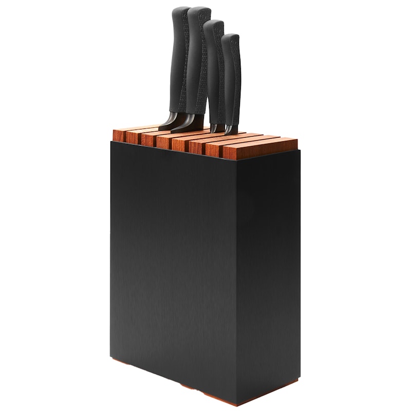Performer Knivblok Med 5 Knive, Sort