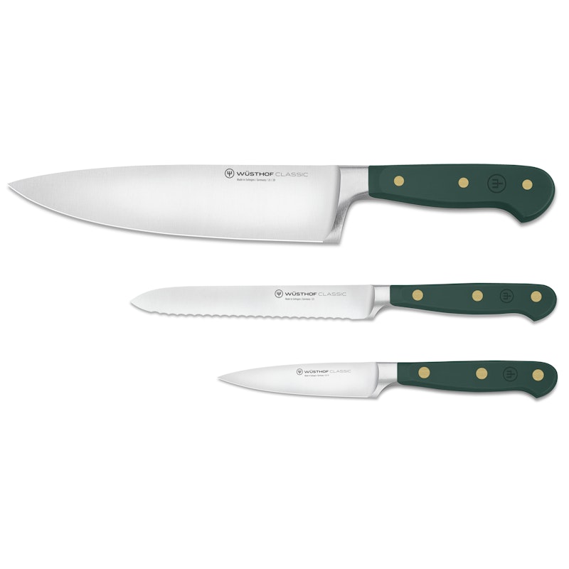 Classic Colour Knivsæt Med 3 Universalknive, Fresh Rosmary