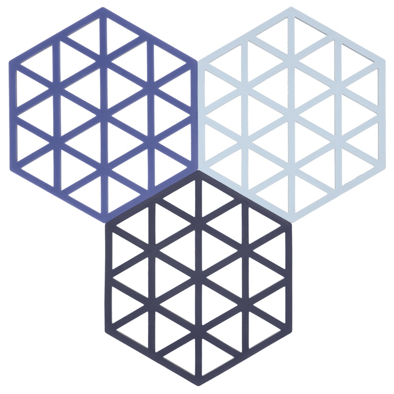 Triangle Bordskåner 3 dele, Blå