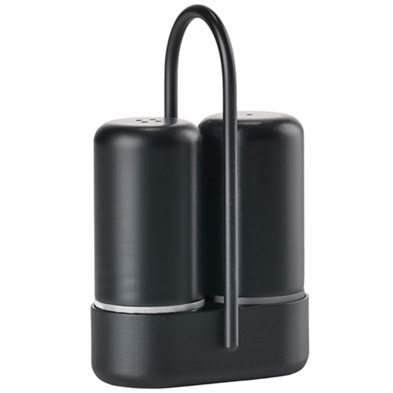 Singles Salt And Pepper Set, Black